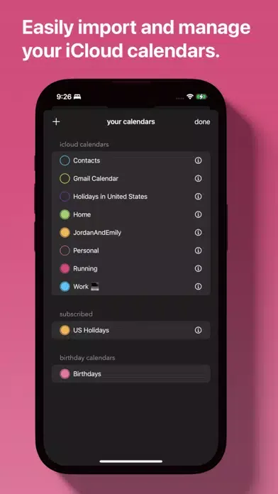 Tangkapan skrin Perspective: A Calendar App