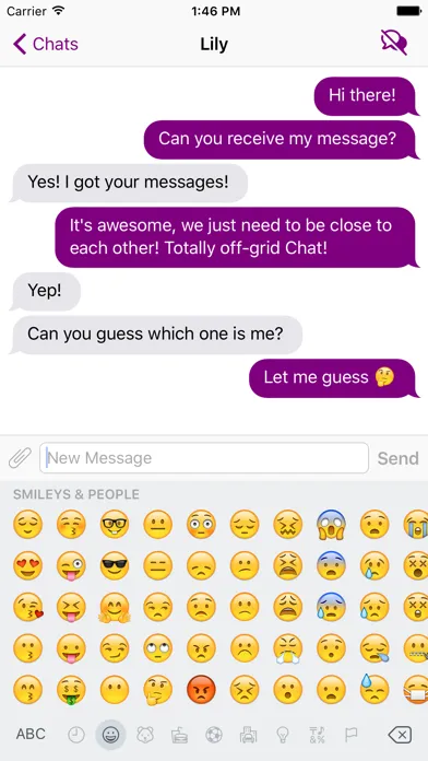Zrzuty ekranu TinCan Chat