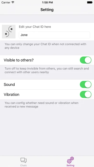 Zrzuty ekranu TinCan Chat