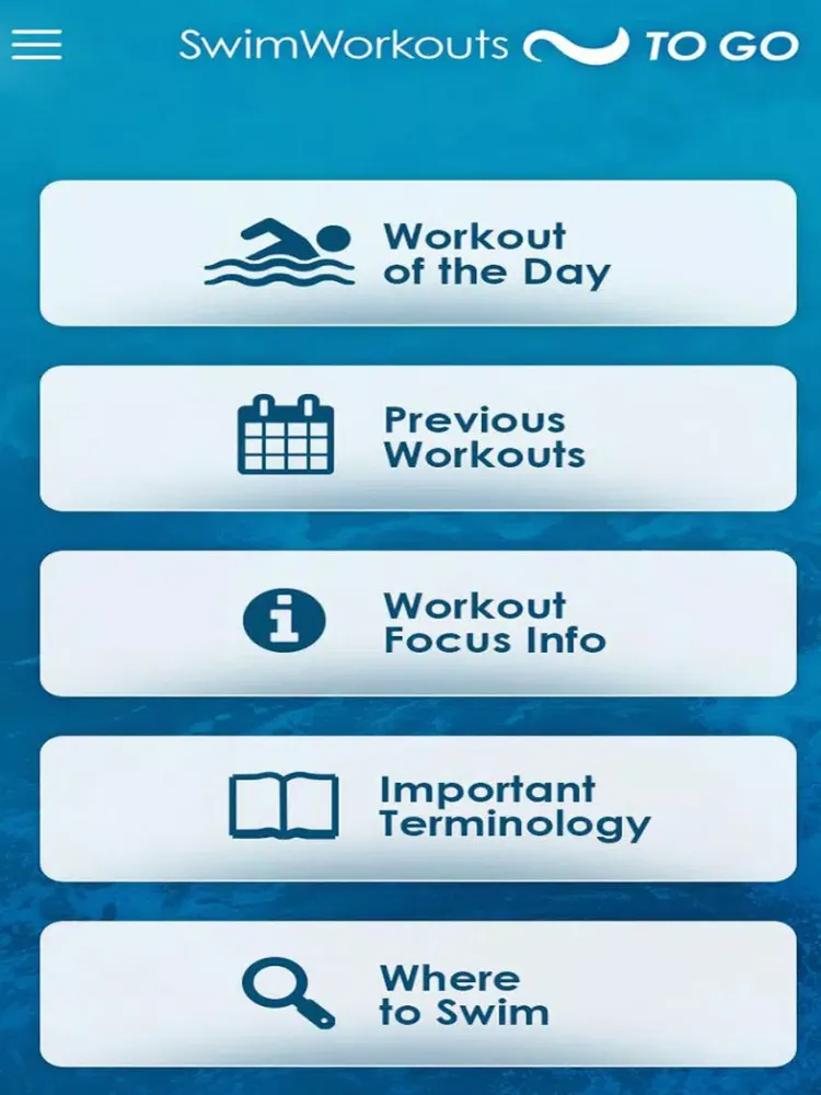 Swim Workouts To Go iPad  스크린샷
