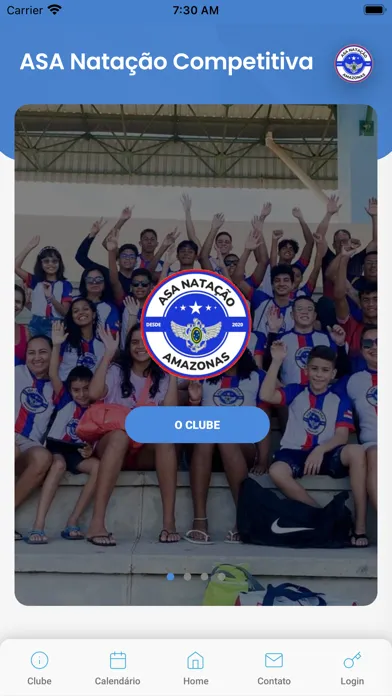 Capturas de tela do ASA Natação