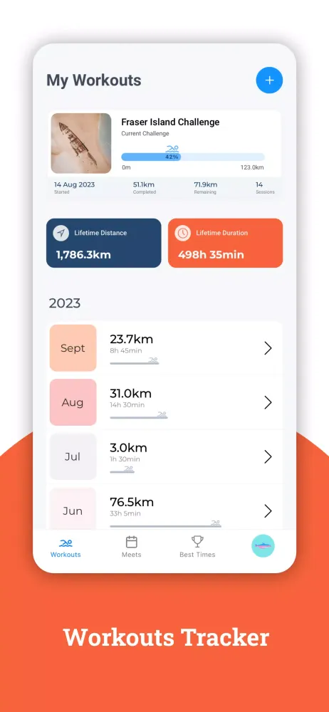 Swimming App: Swimpion Screenshots