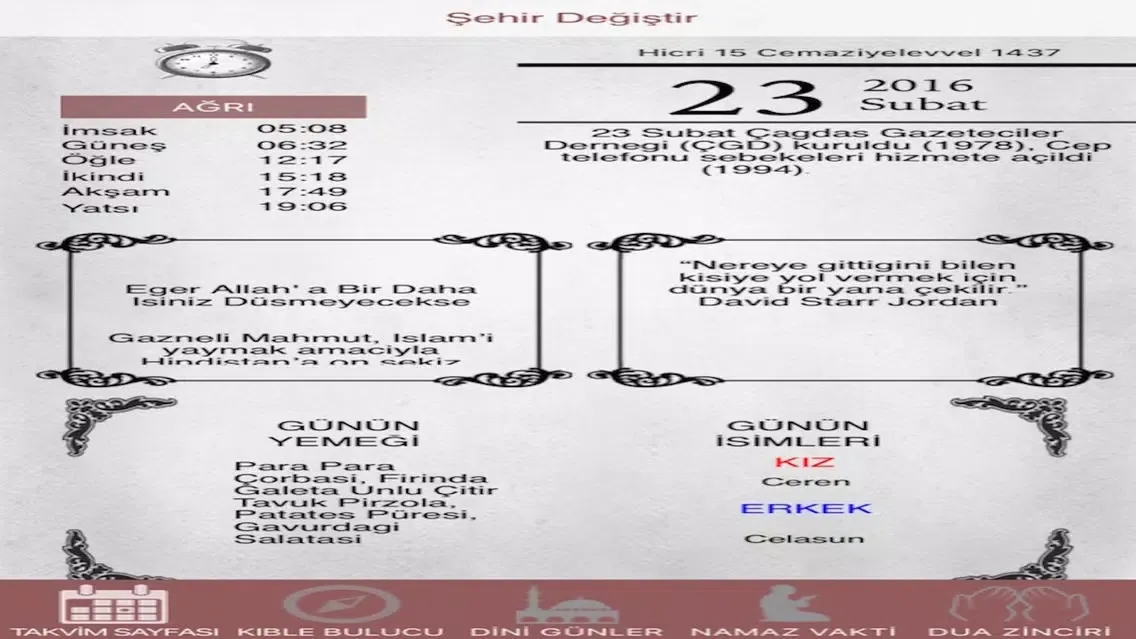 Takvim Screenshots
