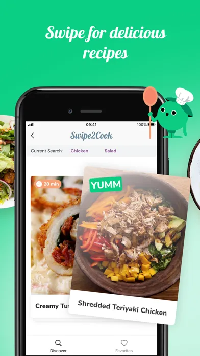 Swipe2Cook - Tasty Recipes سکرین شاٹس