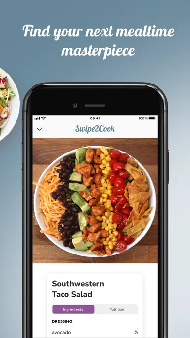 Swipe2Cook - Tasty Recipes سکرین شاٹس