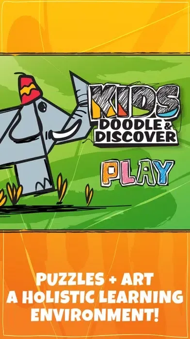 Kids Doodle & Discover: Safari Animals, K12 Puzzle应用截图
