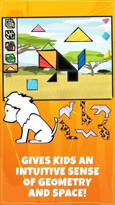 Kids Doodle & Discover: Safari Animals, K12 Puzzle应用截图