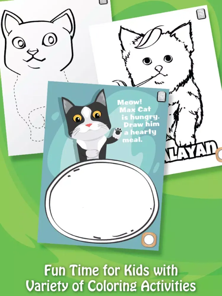 صور Paint & Play Cats, Coloring Book For Kids iPad 
