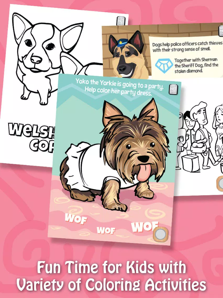 صور Paint & Play Dogs, Coloring Book For Kids iPad 
