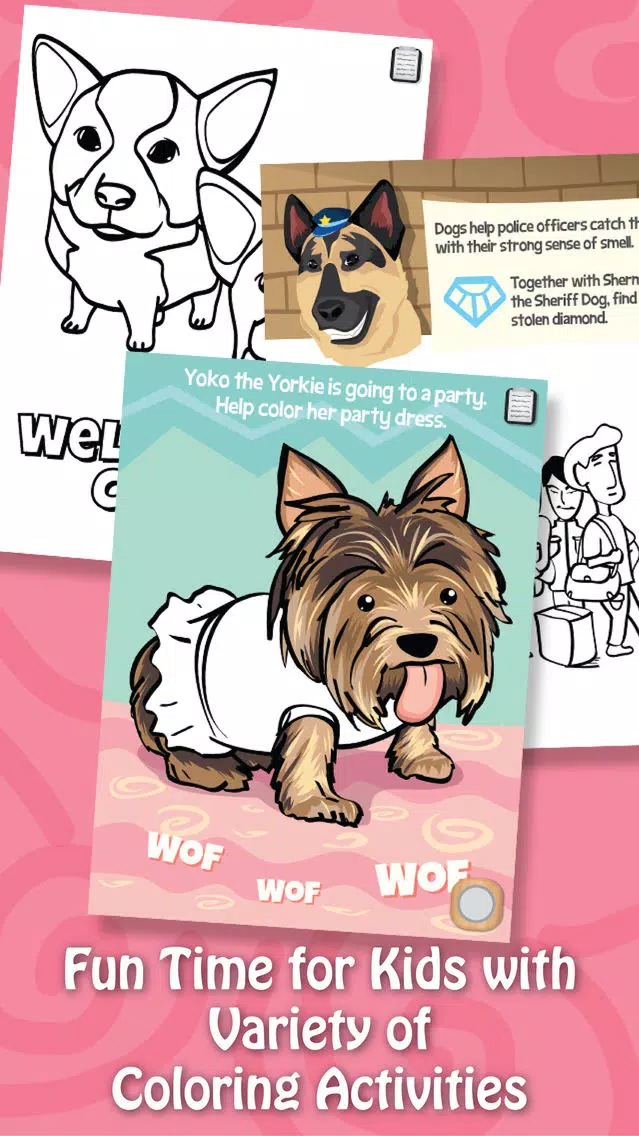 صور Paint & Play Dogs, Coloring Book For Kids