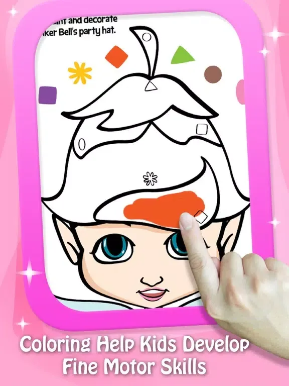 ภาพหน้าจอของ Paint & Play: Princess, Coloring Book For Girls iPad 