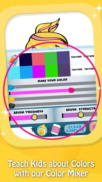 ภาพหน้าจอของ Paint & Play: Princess, Coloring Book For Girls