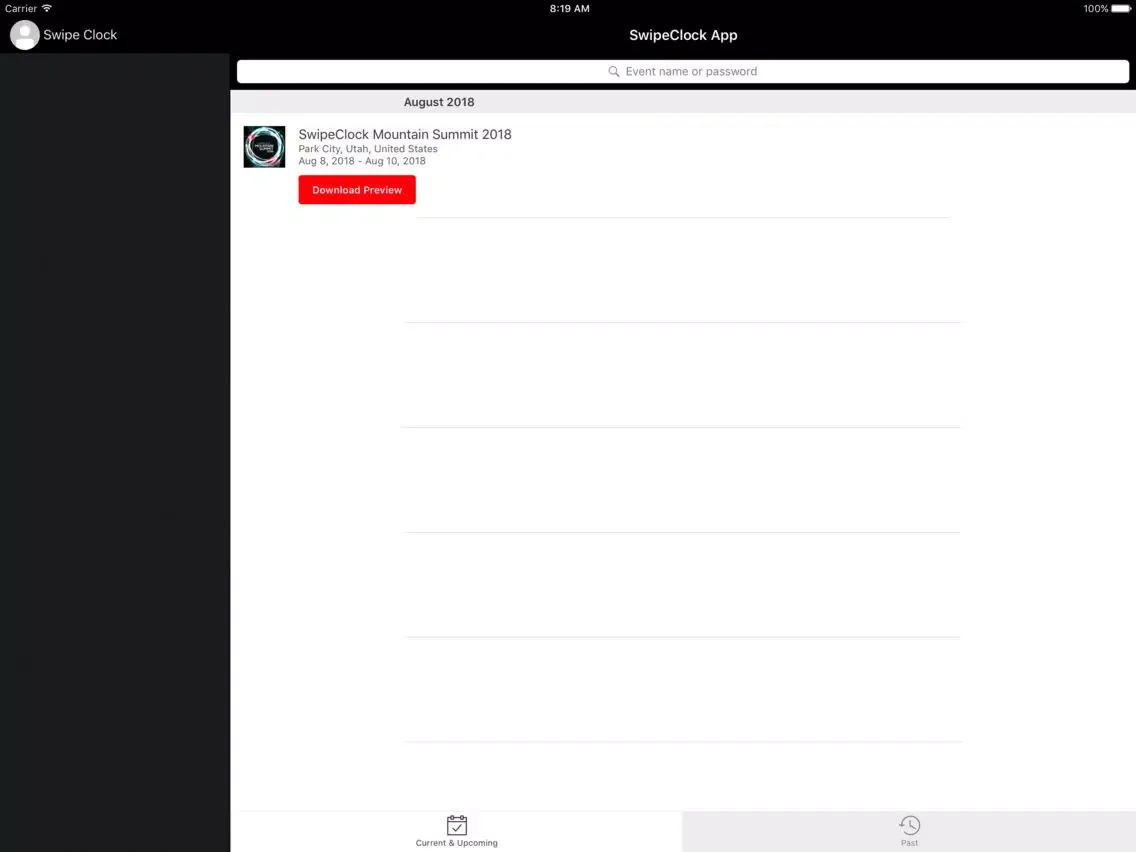 SwipeClock Mountain Summit iPad  스크린샷