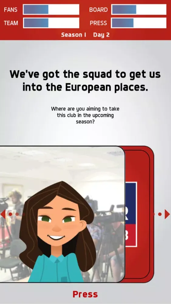 Swipe Manager: Soccer 2018 سکرین شاٹس