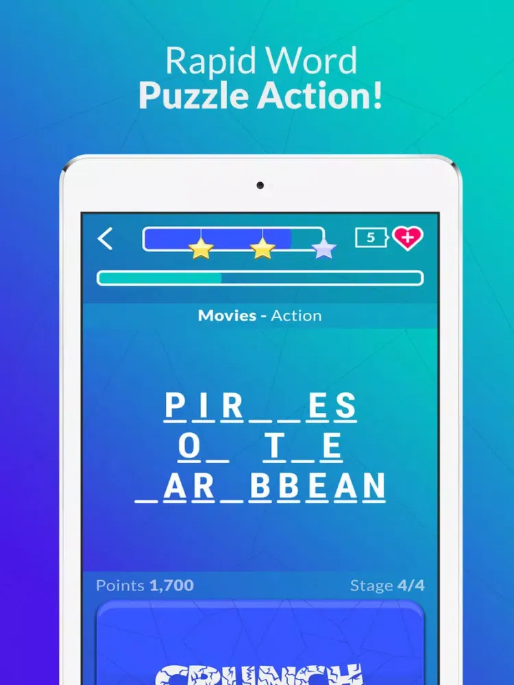 Capturas de tela do Phrase Crunch - Catch Phrase Guessing Game iPad 