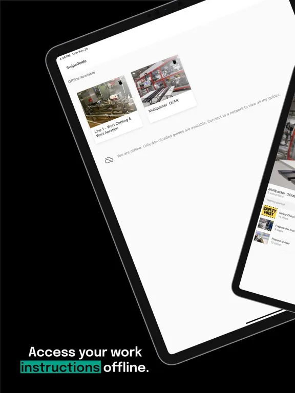 Tangkapan skrin RolandDG SwipeGuide iPad 