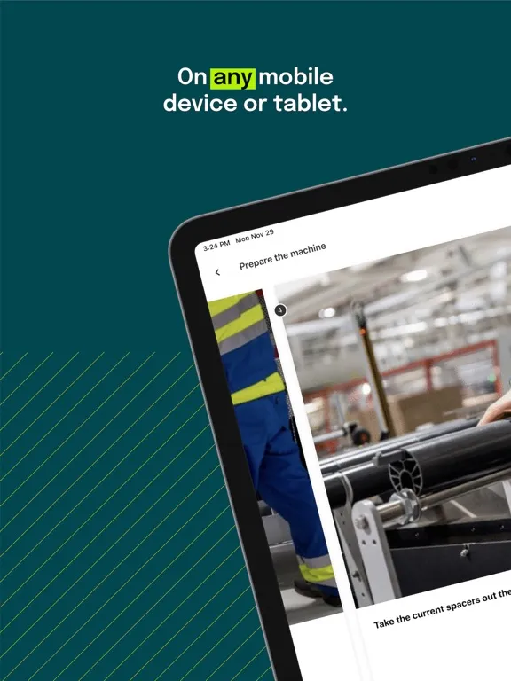 Tangkapan skrin RolandDG SwipeGuide iPad 