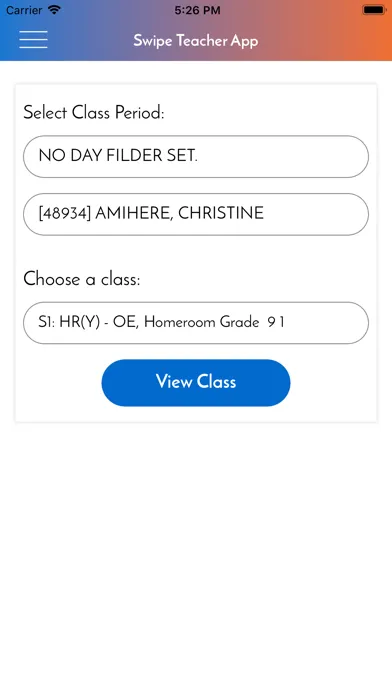 Screenshot di SwipeK12 Teacher App