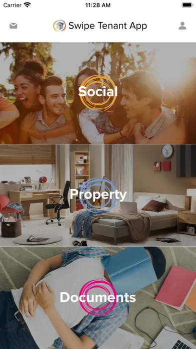 Capturas de tela do Swipe Tenant App