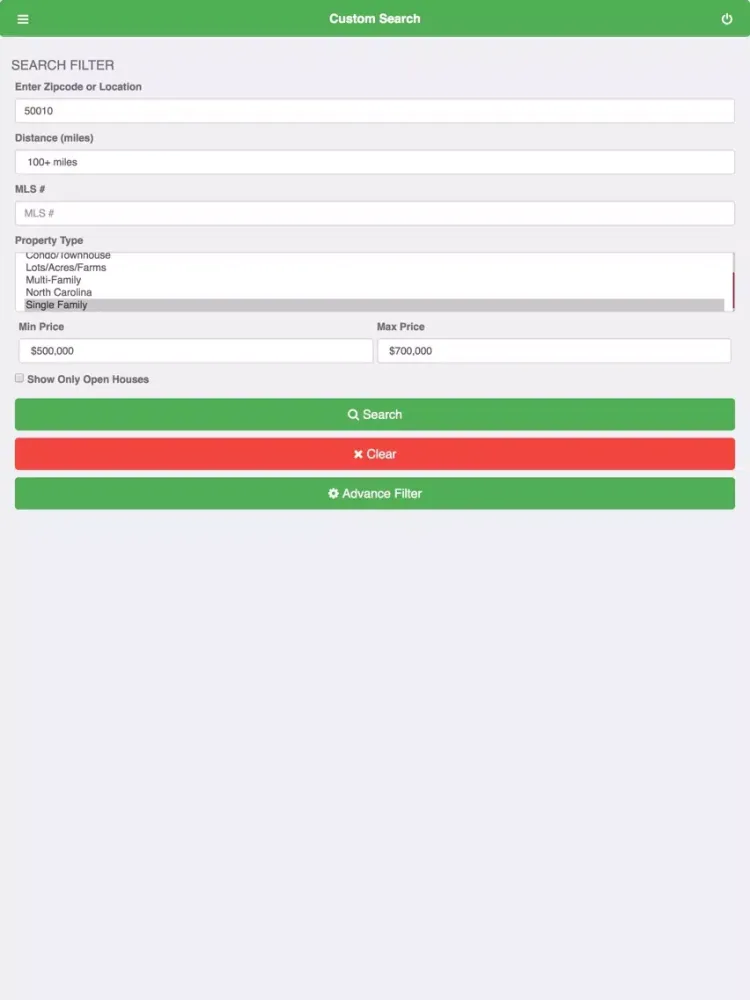 SwipeMeHome.com iPad  スクリーンショット