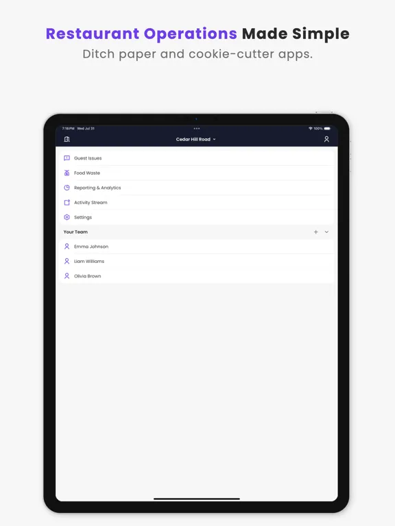 تصاویر Restore: Guest Issue Tracking iPad 