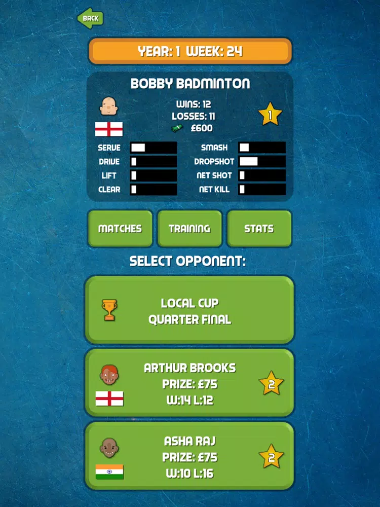 Badminton Manager iPad  Screenshots