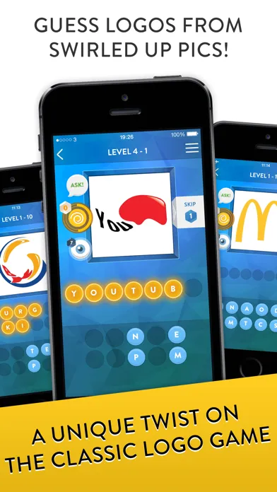 ภาพหน้าจอของ Swirly Logos - Guess the Logo, Emblem & Brand Name Quiz Game