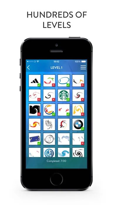 ภาพหน้าจอของ Swirly Logos - Guess the Logo, Emblem & Brand Name Quiz Game