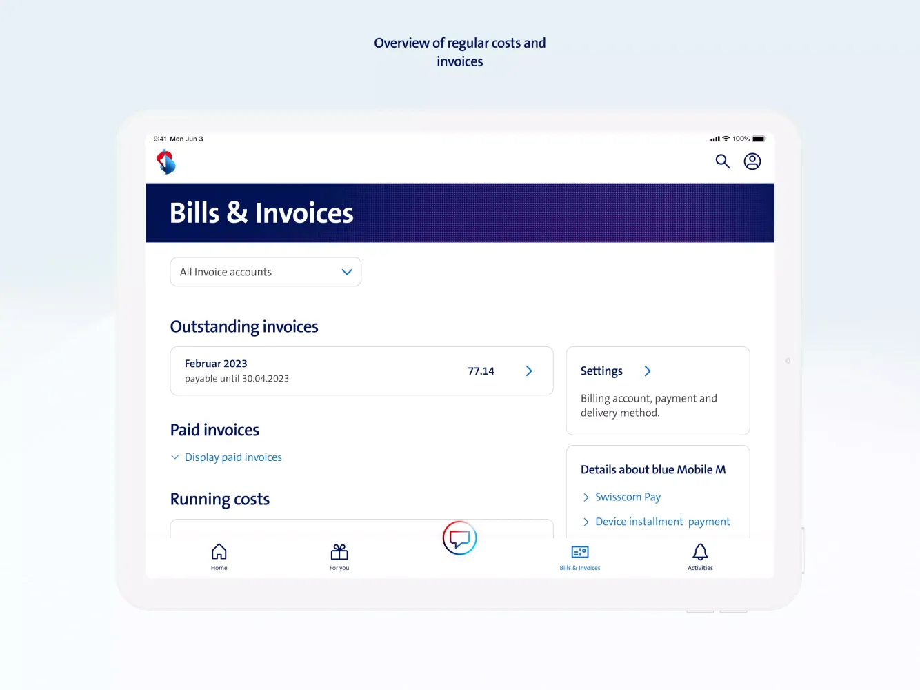 My Swisscom سکرین شاٹس