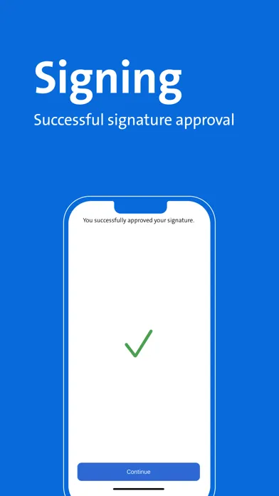 Ảnh chụp màn hình của Signature Approval