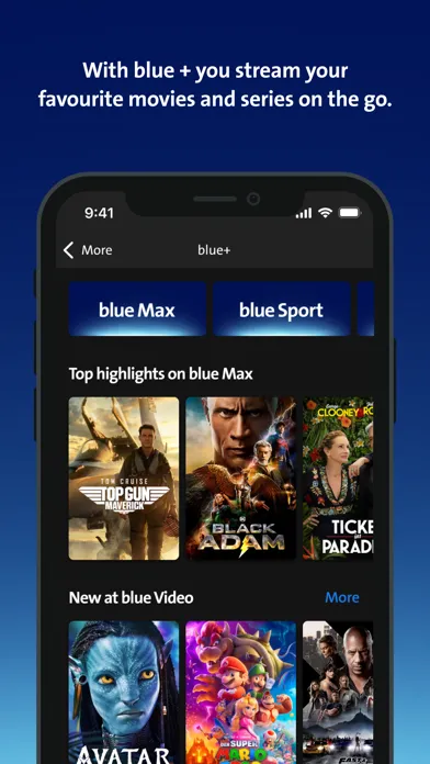 Swisscom blue TV Screenshots