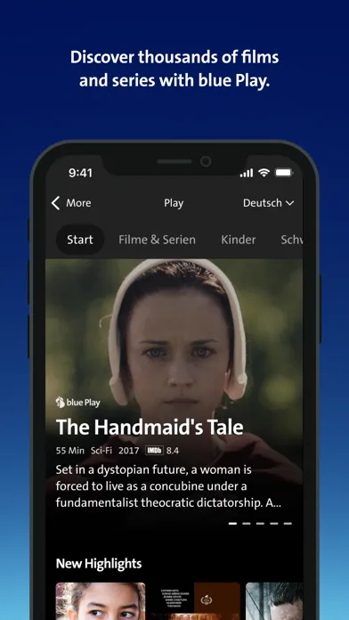 Swisscom blue TV Screenshots
