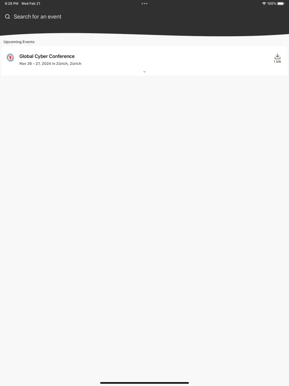 Global Cyber Conference iPad 应用截图