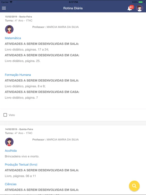 Captures d'écran de Impacto Colégio e Curso iPad 