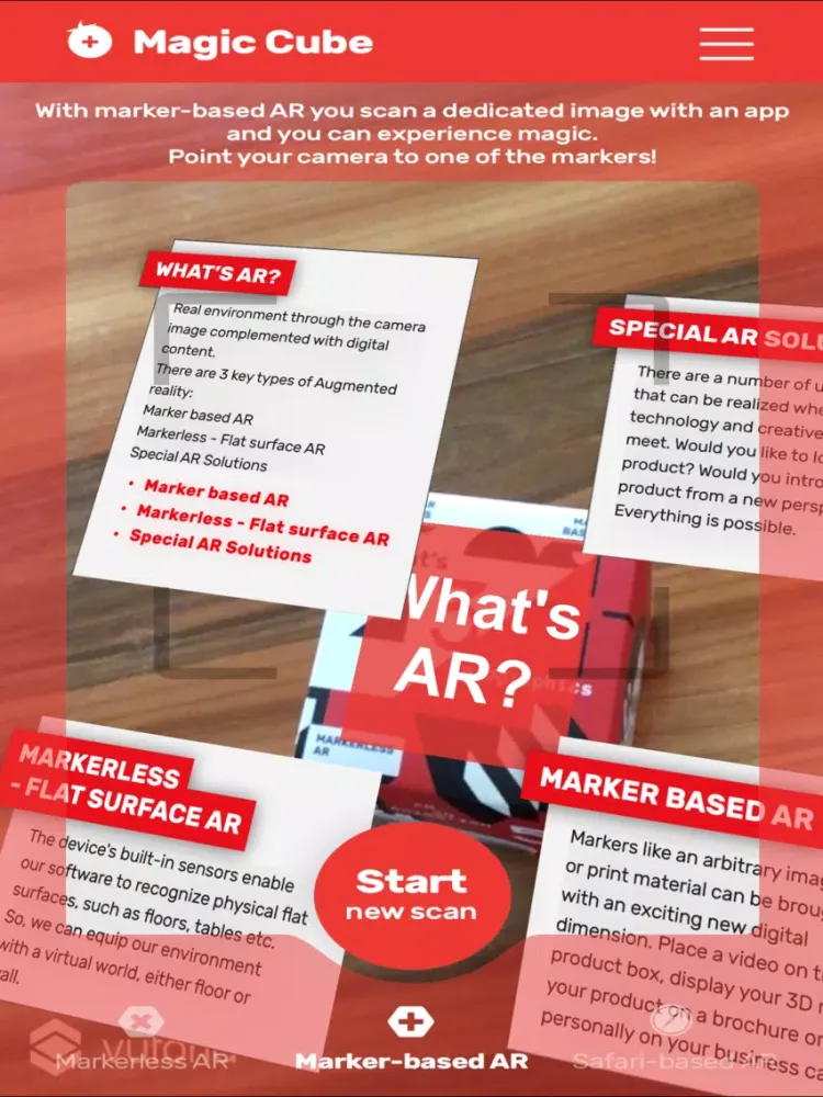 AR Magic Cube iPad  スクリーンショット