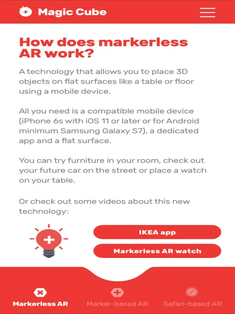 AR Magic Cube iPad  スクリーンショット