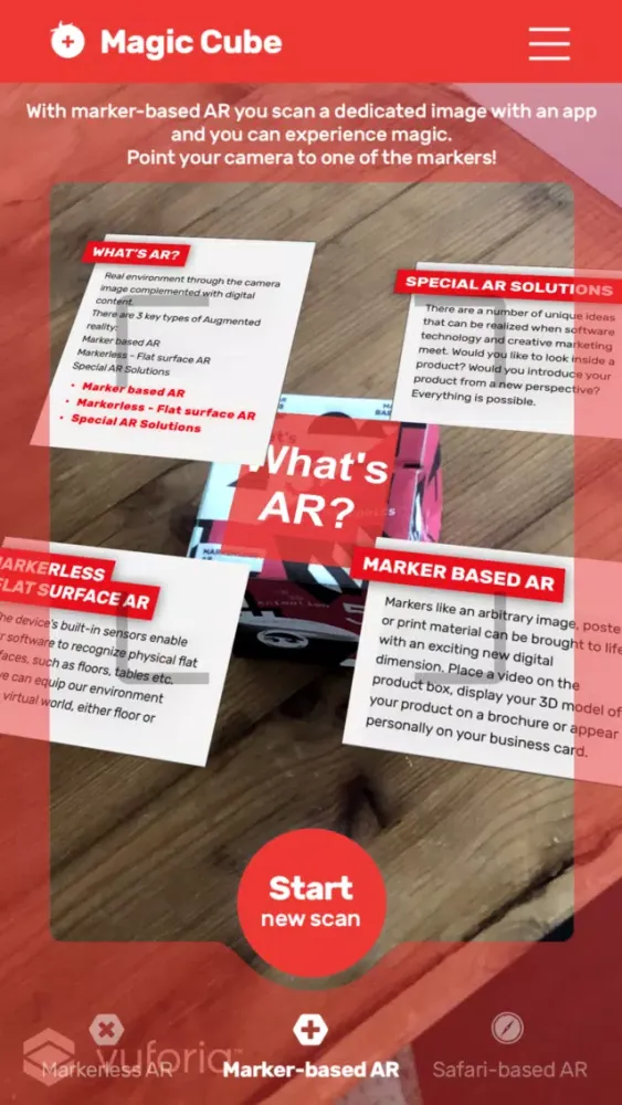 AR Magic Cube スクリーンショット