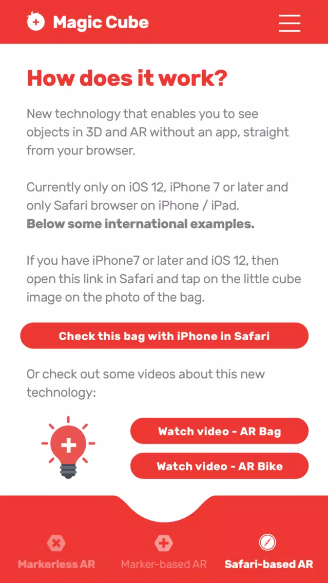 AR Magic Cube应用截图