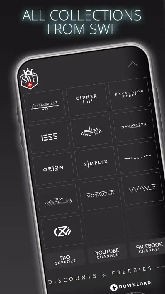 SWF Swiss Watch Face Store Screenshots