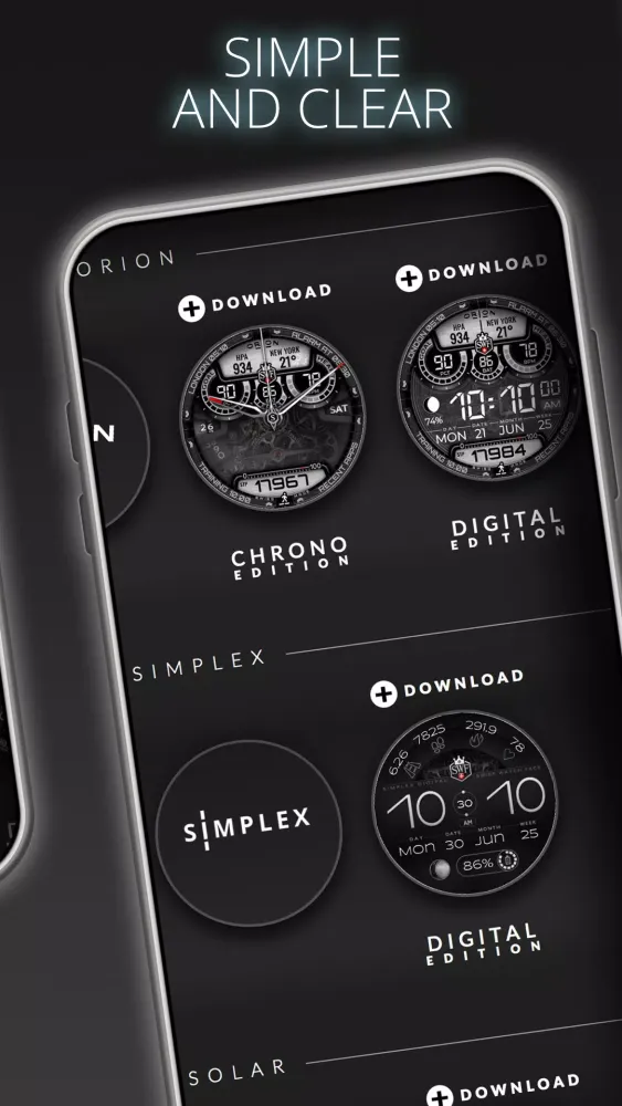 SWF Swiss Watch Face Store Screenshots