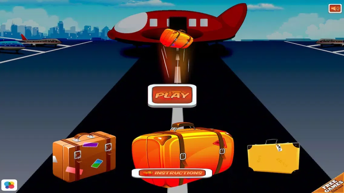Baggage Flick Frenzy FREE - Cool Airport Terminal Luggage Toss Challenge স্ক্রিনশট