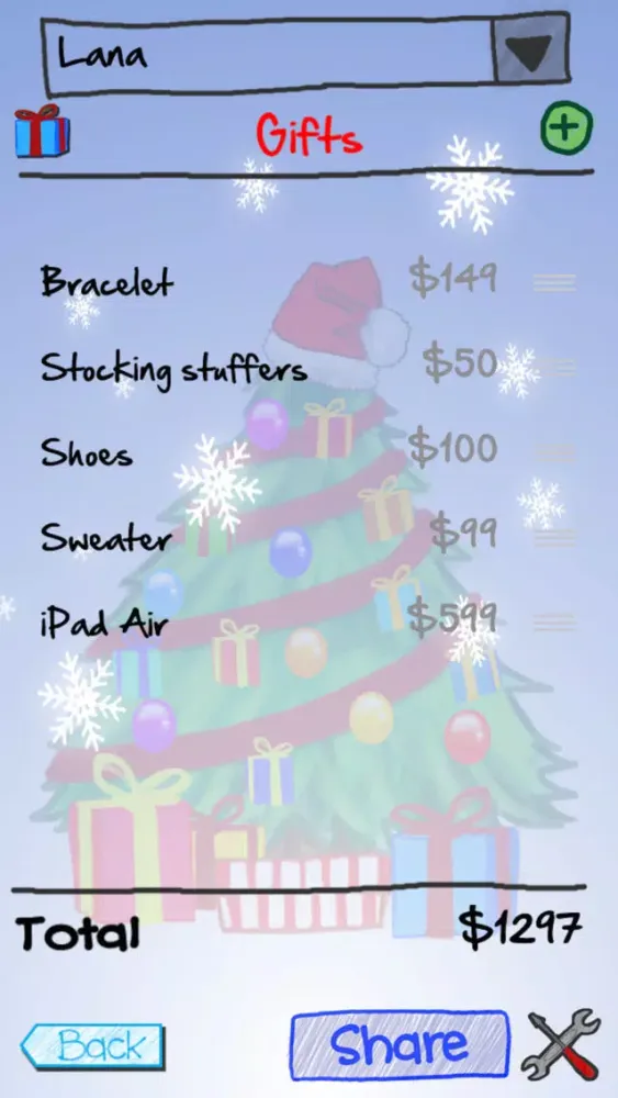 Zrzuty ekranu Gift It - Christmas List App