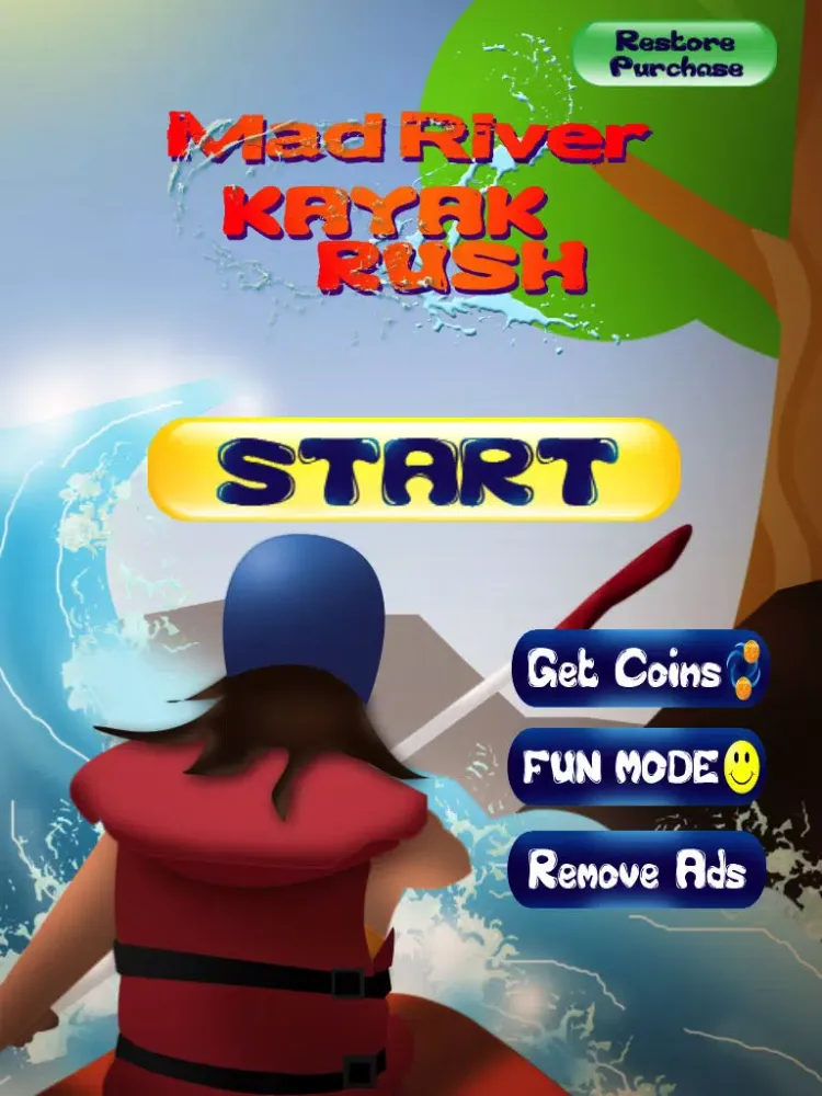 Mad River Whitewater Kayak FREE - A Summer Sports Athletics Game iPad  스크린샷