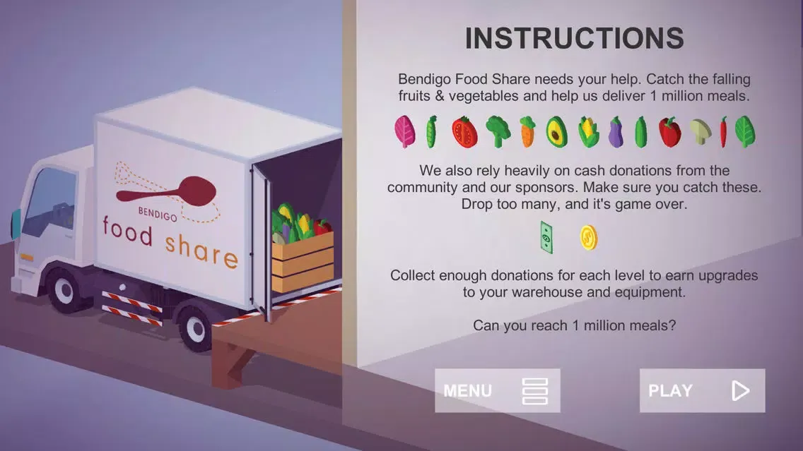 Capturas de pantalla de Bendigo Foodshare Million Meals