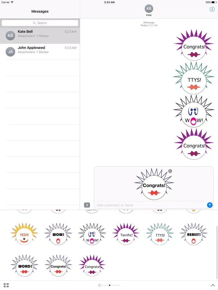Positive Emotions Emoji Face Stickers iPad  स्क्रीनशॉट