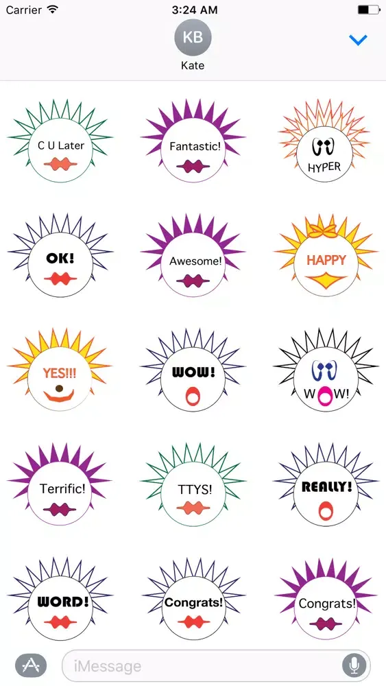 Positive Emotions Emoji Face Stickers स्क्रीनशॉट