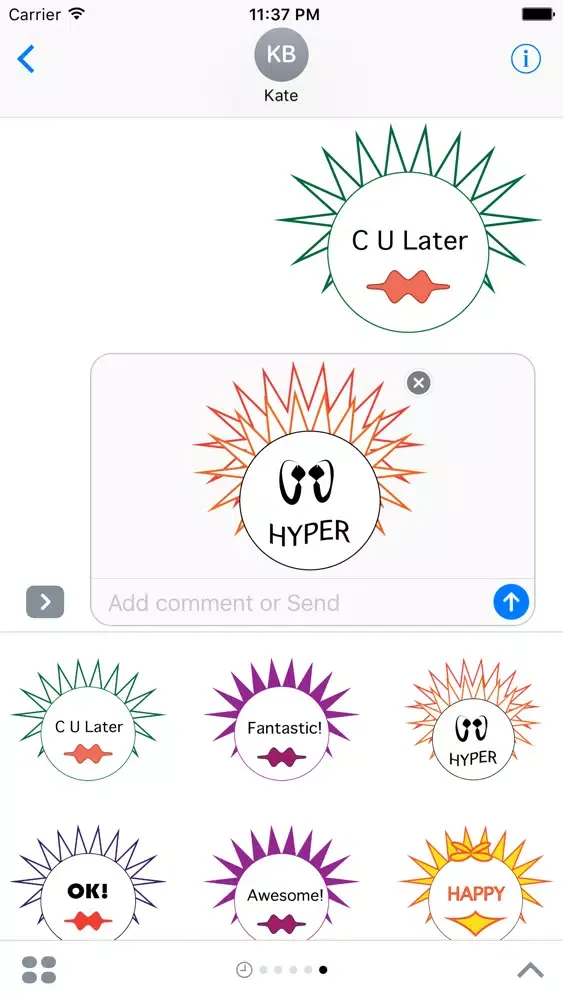 Positive Emotions Emoji Face Stickers स्क्रीनशॉट