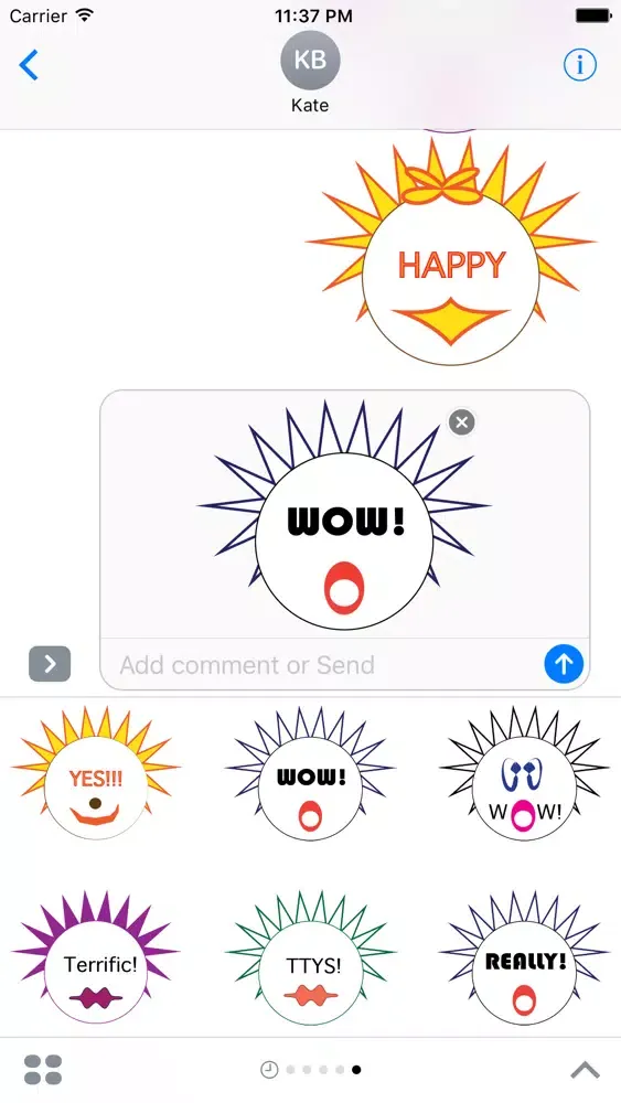 Positive Emotions Emoji Face Stickers स्क्रीनशॉट
