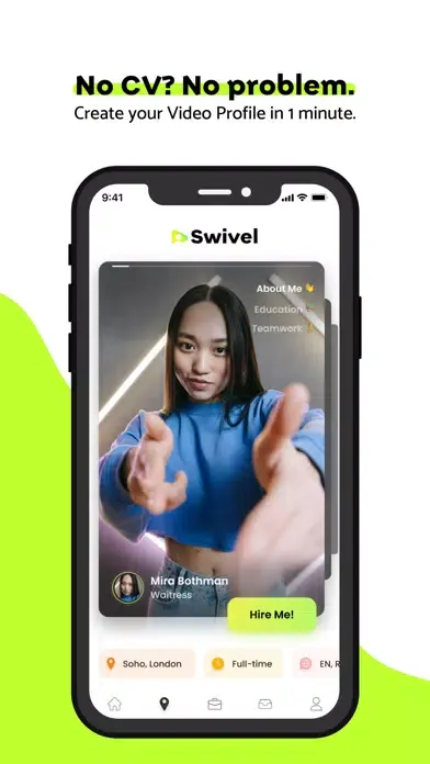 Captures d'écran de Swivel Jobs