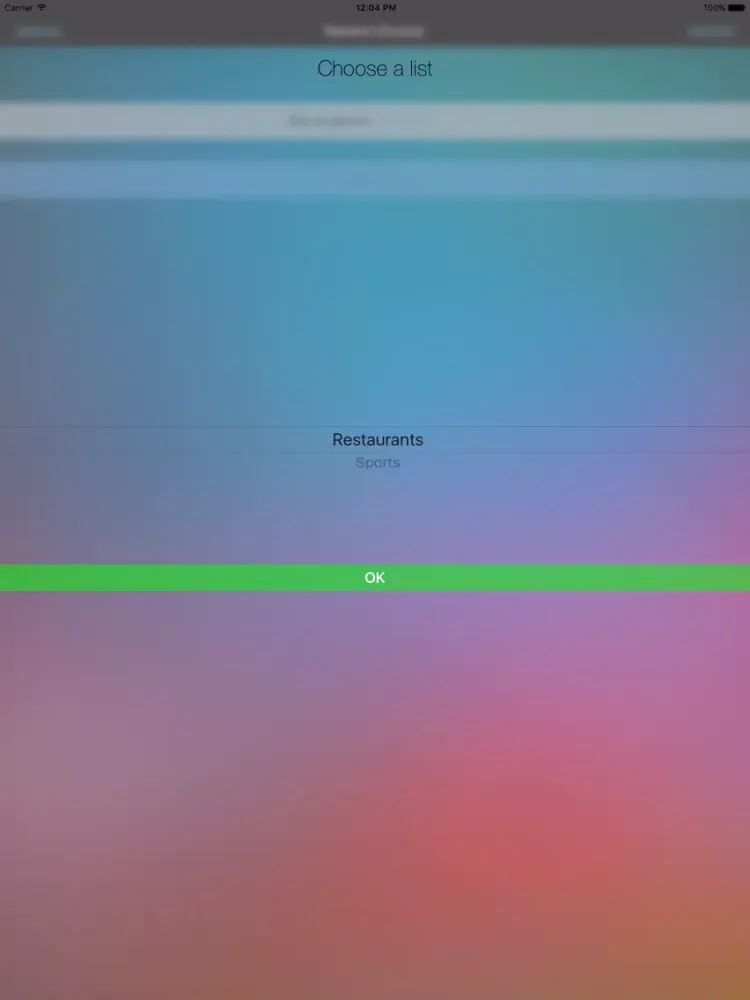 Capturas de pantalla de Random Chooser iPad 